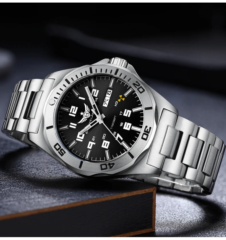 Yelang V1019 Brand 44MM Men Watch NH36 100M PROFESSIONAL WATERPROOF Deep Diving Mechanical Automatic Watch Sapphire Lens Reloj