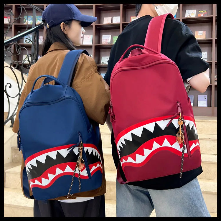 Men's Tactical Backpack: Shark-Mouth Opening Travel Rucksack | Water-Resistant Student Daypack for Outdoor Hiking & College