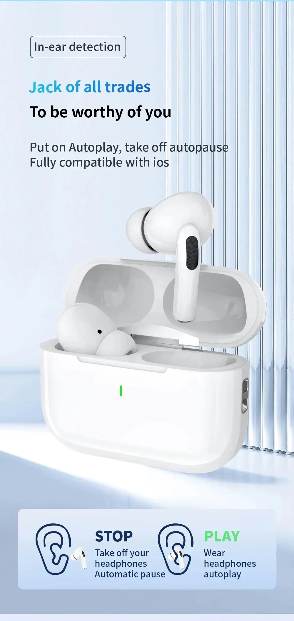 2025 New Air Pro Bluetooth Earphones Wireless Headset HiFi Sound Headphones Low Latency Earbuds Waterproof for IPhone Android RELUX.STORE