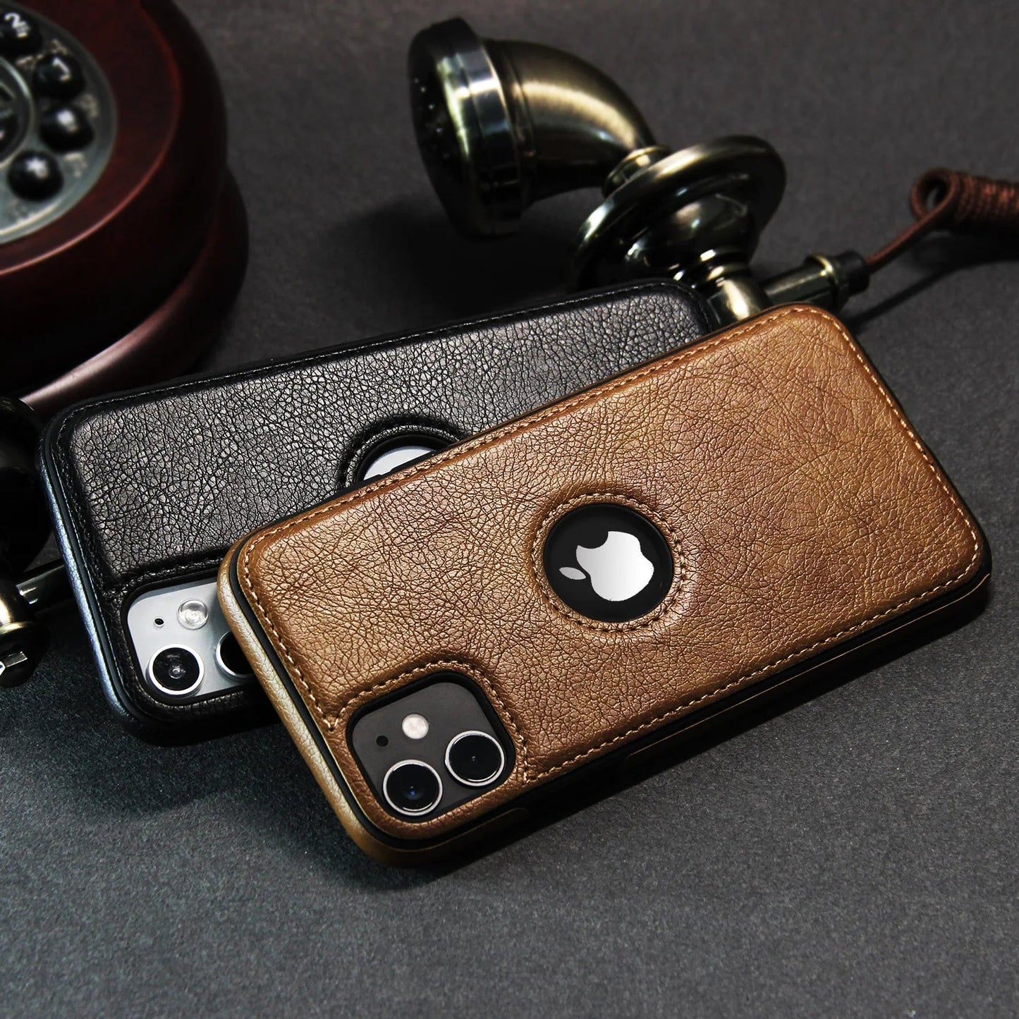 Ultra Thin Slim Business Leather Cover For iPhone 17 Air 16E 16 15 14 12  Pro Max 13 Mini Shockproof Phone Case RELUX.STORE