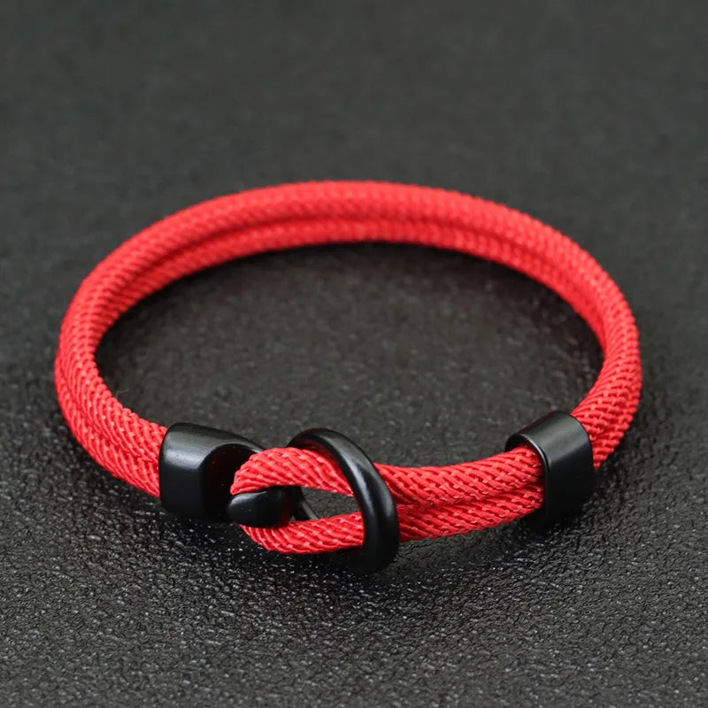 Fashion Rope Bracelet Men Double Layer Outdoor Camping Braclet Homme Accessories Survival Paracord Braslet Gift For Him RELUX.STORE