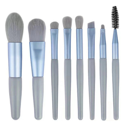 8Pcs Soft Fluffy Makeup Brushes Set for cosmetics Foundation Blush Powder Eyeshadow Kabuki Blending Makeup brush beauty tool RELUX.STORE