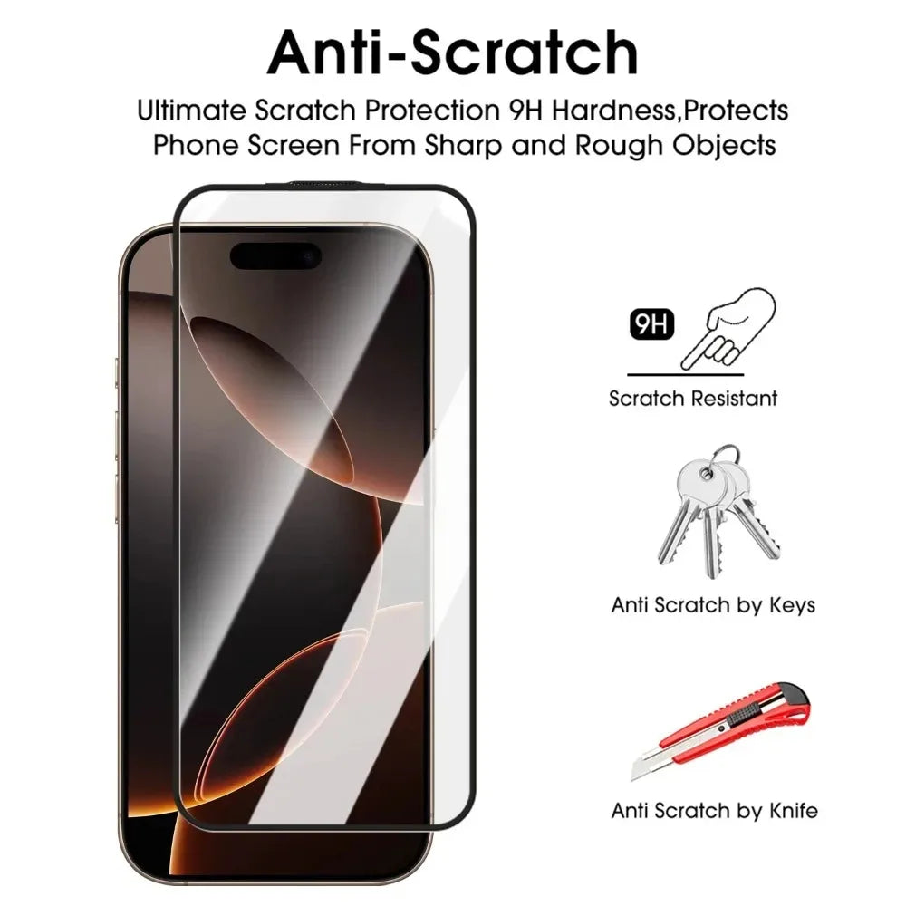 1/2/3Pcs Dust Free Installation Privacy Screen Protector for IPhone 16 17 Pro Max Plus 17 Air Anti-spy / HD Clear Tempered Glass RELUX.STORE