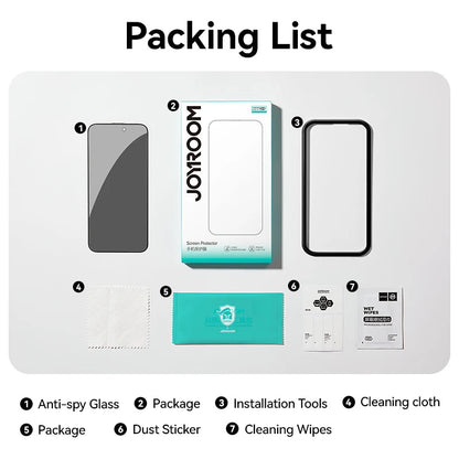 Joyroom 1/2PCS For iPhone 17 Pro Max Anti-Spy Glass Privacy Screen Protector Glass For iPhone 17 Pro 17 Air Tempered Glass Film RELUX.STORE