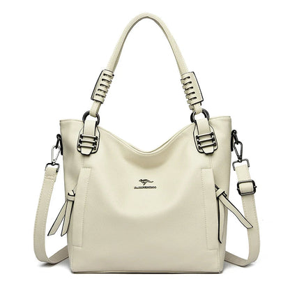 Luxury Soft Genuine Leather Handbag Fashion Women Shoulder Messenger Bag Solid Color Cowhide Tote Fashion Female Crossbody Sac RELUX.STORE