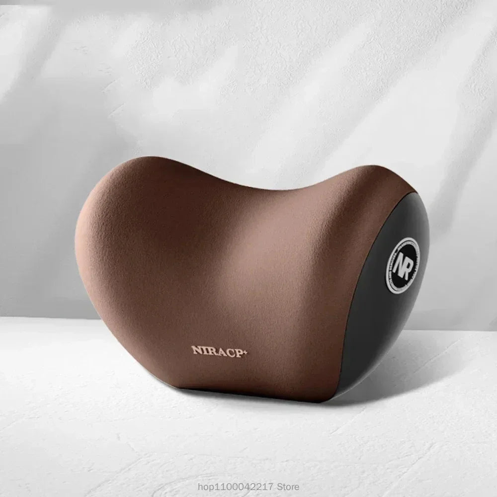 Ergonomic memory foam car seat cushion - suitable for all seasons comfort car headrest - lumbar cushion or headrest or set