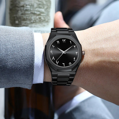 Stainless Steel Band Men Wrist Watches For Male Clock Top Brand Luxury Fashion Black Men Watches Quartz Wristwatches