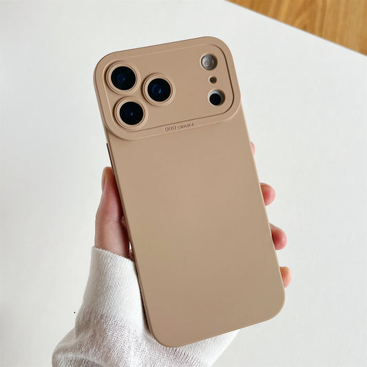 2025 New 20 color choices liquid silicone phone case for iPhone 17 16 15 Pro Max Plus full shockproof TPU soft bumper cover RELUX.STORE