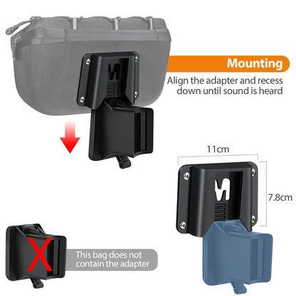 NEWBOLER Folding Bike Handlebar Bag Multi-functional Brompton Bag Bike Front Bag Bike Basket Bag For Brompton Folding Bike