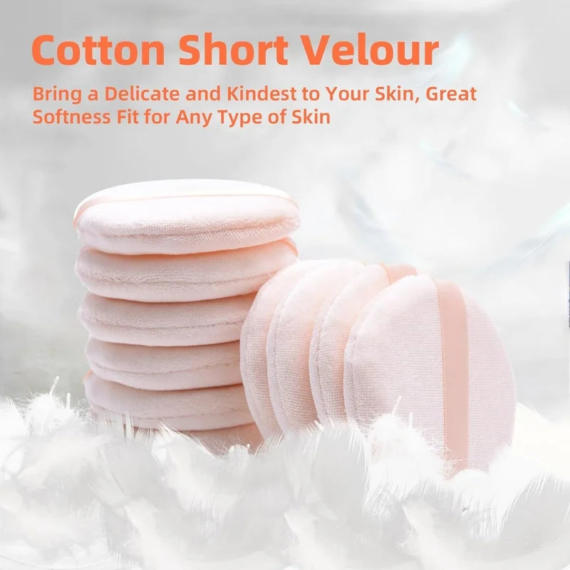 5/10Pcs Round Makeup Sponges Cosmetics Tools Soft Velvet Powder Puff Blender Sponges Facial Foundation Puffs Make Up Accessories RELUX.STORE