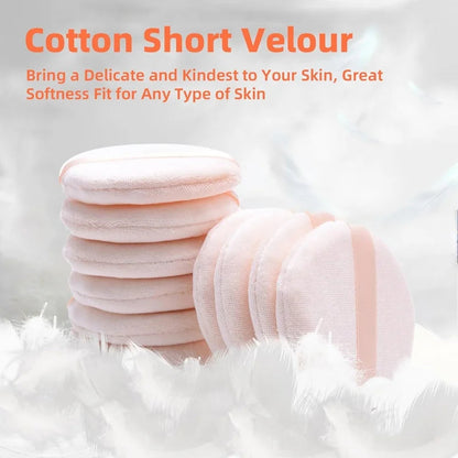 5/10Pcs Round Makeup Sponges Cosmetics Tools Soft Velvet Powder Puff Blender Sponges Facial Foundation Puffs Make Up Accessories RELUX.STORE