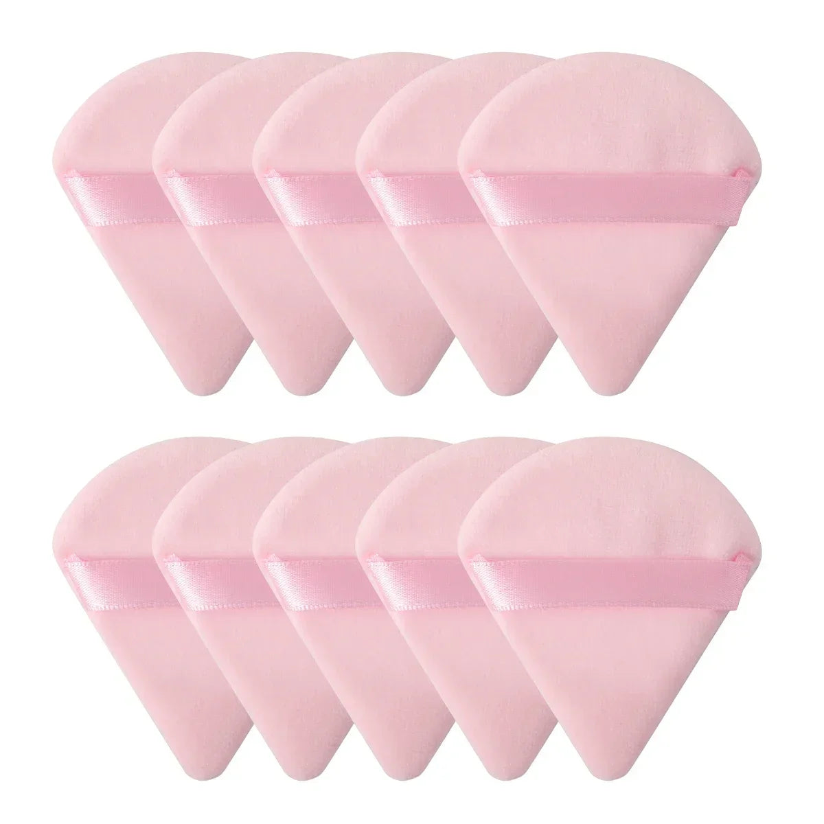10/20Pcs Triangle Velvet Powder Puff Pizza Flours Mini Face Makeup Sponge Cosmetics Washable Lightweight Makeup Tool RELUX.STORE