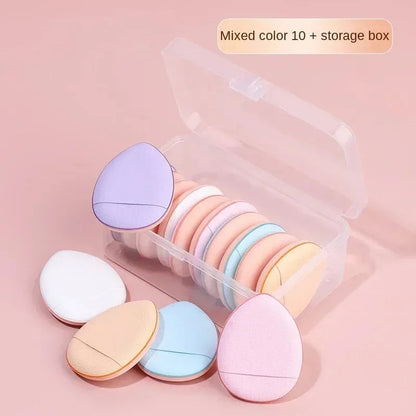 5/10Pcs Mini Finger Puff Foundation Small Air Cushion Powder Sponge Face Concealer BB Cream Cosmetic Applicator Makeup Tools RELUX.STORE