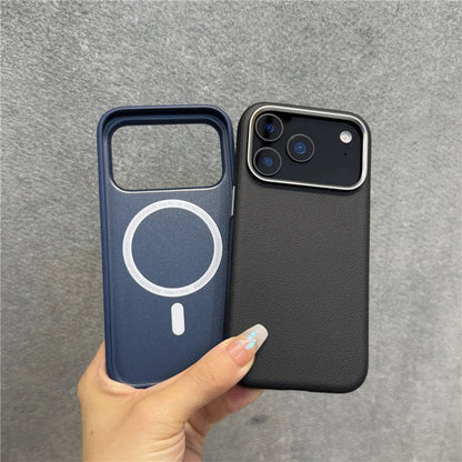 Luxury Solid Color PU Leather Magsafe Case For iPhone 17 Air 17Pro 17Pro Max Active Touch Camera Button Lens Protection Cover RELUX.STORE