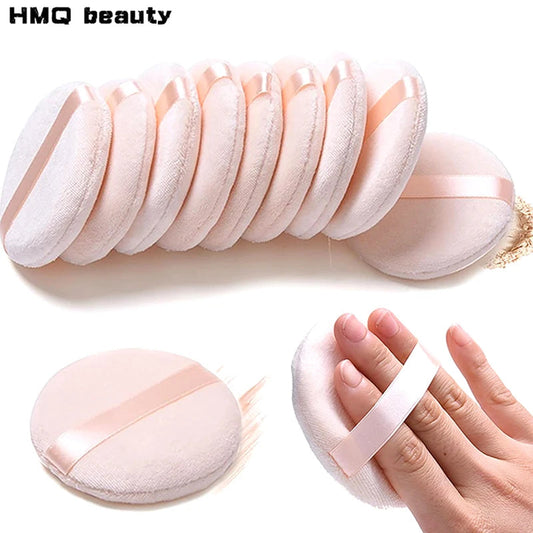 5/10Pcs Round Makeup Sponges Cosmetics Tools Soft Velvet Powder Puff Blender Sponges Facial Foundation Puffs Make Up Accessories RELUX.STORE