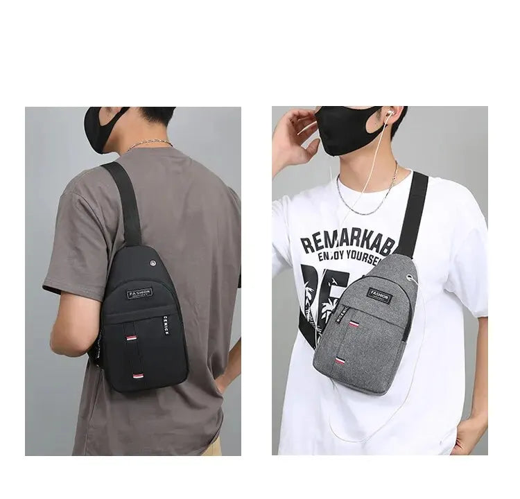 Fashionable and Trendy Lightweight Single Minimalist Shoulder Crossbody Bag for Men with Large Capacity for Leisure and Sports RELUX.STORE