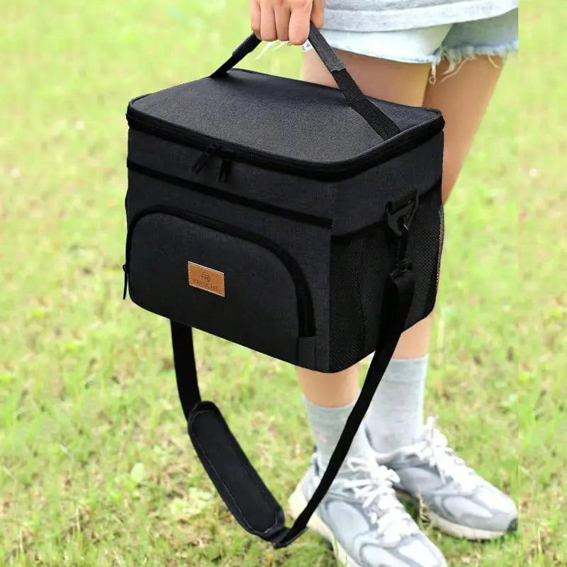 Large Capacity Leak Proof Lunch Backpack Thermal Large Picnic Cool and Warm Insulated Bag Outdoor Storage Shoulder Bag