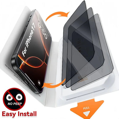 For IPhone 17 Pro Max Privacy Screen Protector Anti-scratch Tempered Glass Easy Install Anti-peep Protective Film for IPhone17 RELUX.STORE