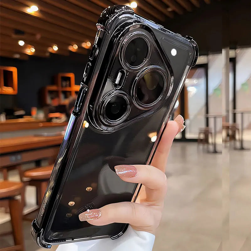 High-end Shockproof Cover For Huawei Pura80 pro Case Clear Silicone Bag For Huawei Pura 80 70 pro plus Ultra P50 P60 Phone Cases RELUX.STORE