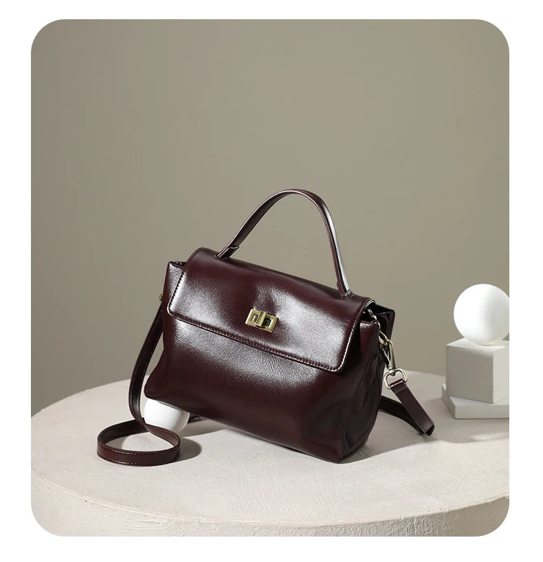 Women Cowhide Genuine Leather Tote Bag Lady Designer Luxury Soft Leather Handbag Fashion Crossbody Bags Female Shoulder Handbag RELUX.STORE