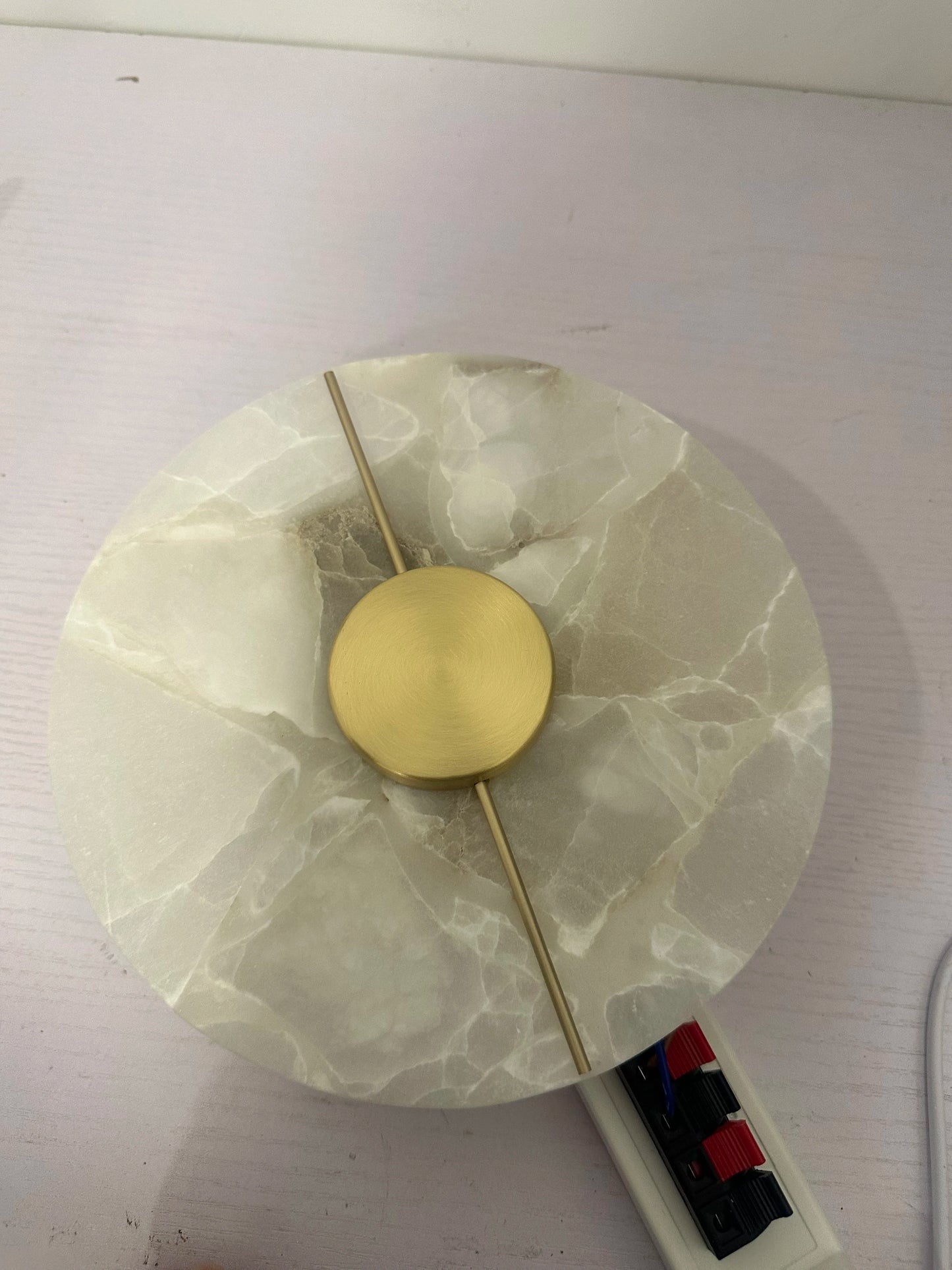 LUMA Modern Luxury Creative Marble Wall Light - Alabaster Marble Wall Sconce for Bedroom Bedside Living Room Aisle Indoor Decor