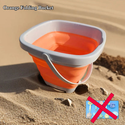 11/5/1 PCS Beach Sand Play Water Set Folding Bucket Summer Toys for Children Kids Outdoor Game Sandbox Accessories Color Random - RELUX.STORE
