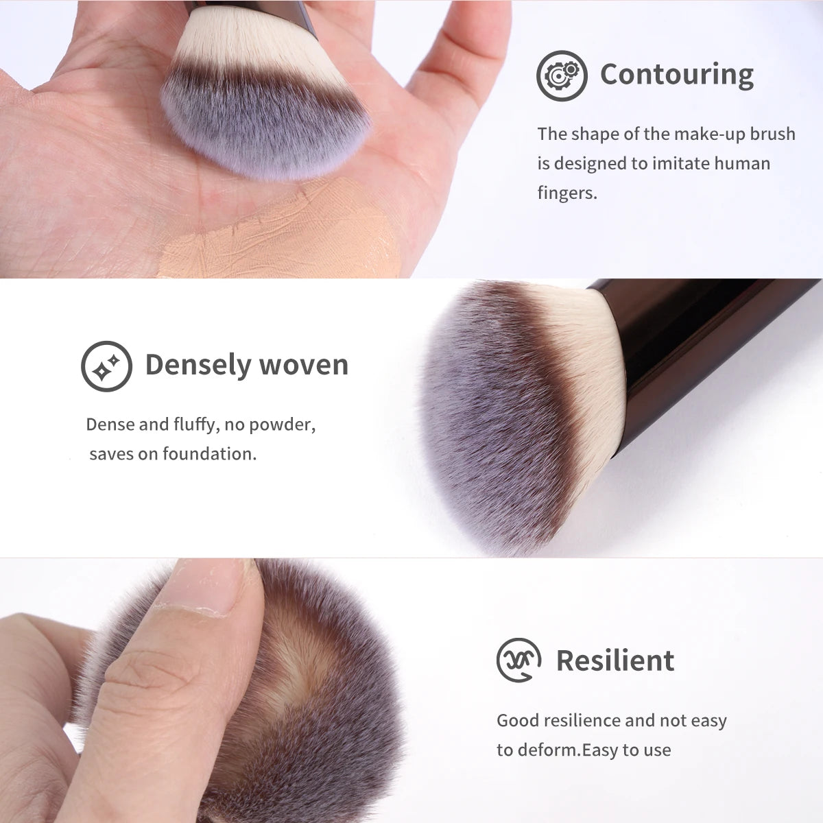 MAANGE 20pcs/set Pro Makeup Brushes Double Ended Foundation Concealers Blush Eye Shadows Brush for Liquid Cream Powder Blending RELUX.STORE