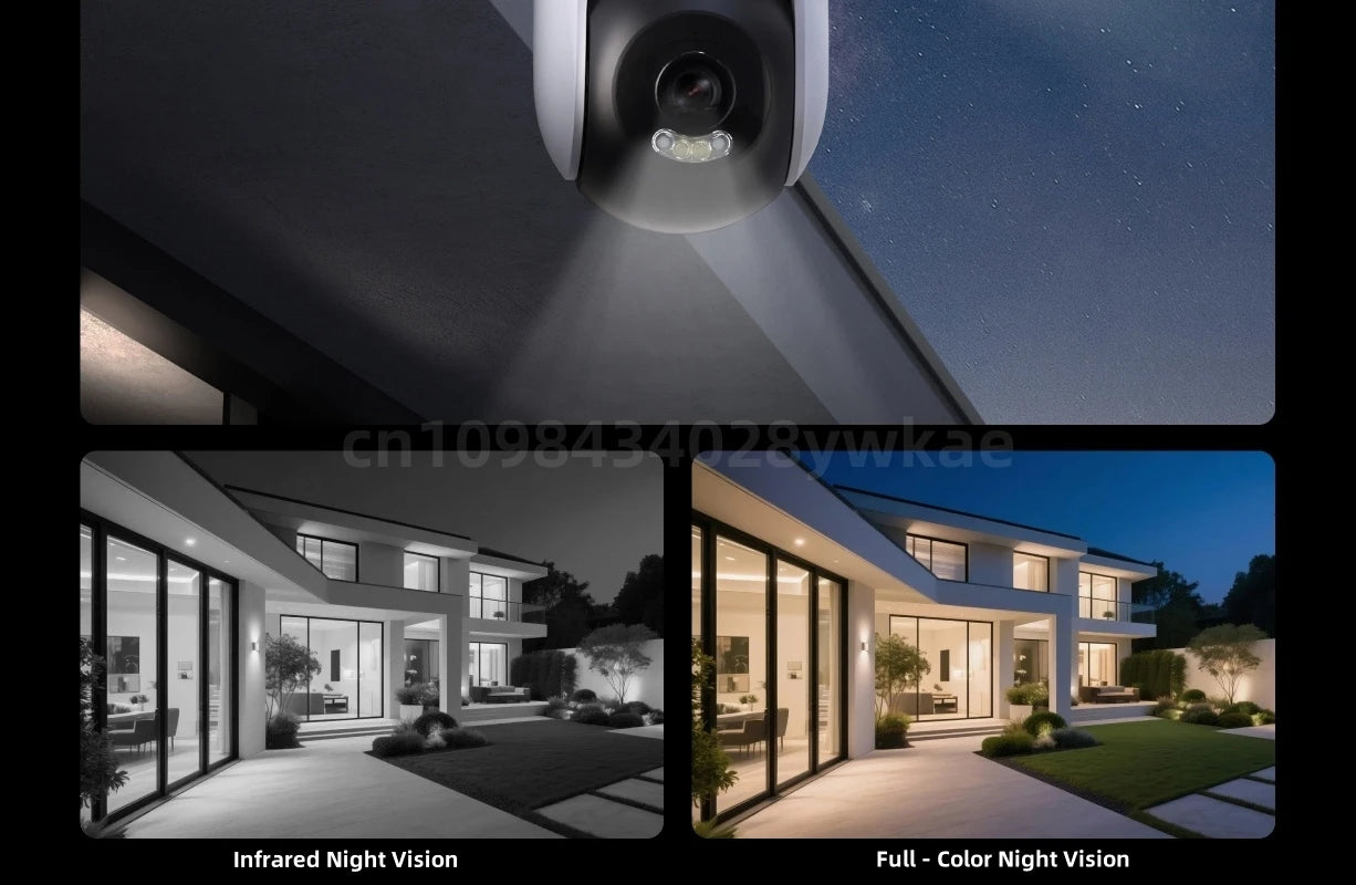 Xiaomi Outdoor Camera 4 Dual-Lens 3K  360° PTZ Auto Tracking AI Human Detection IP66 Color Night Vision｜Remote Monitoring ﻿