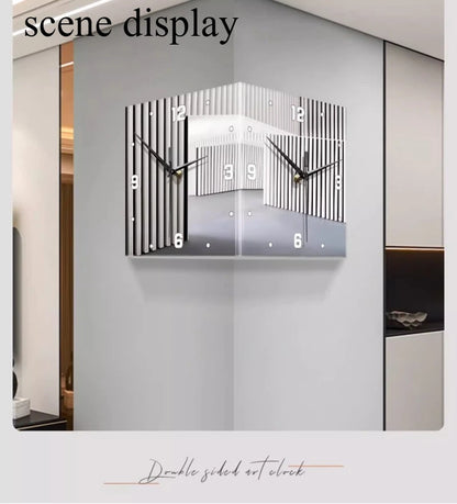 Nordic Wall Clocks Art Decor Led Elegant Wall Clock Modern Luxury Design Aesthetic Electronic Clocks Living Room Decorations