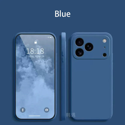 Square Liquid Silicone Phone Case for Apple iPhone 17 Pro Max 17 Air Soft Cover Case RELUX.STORE