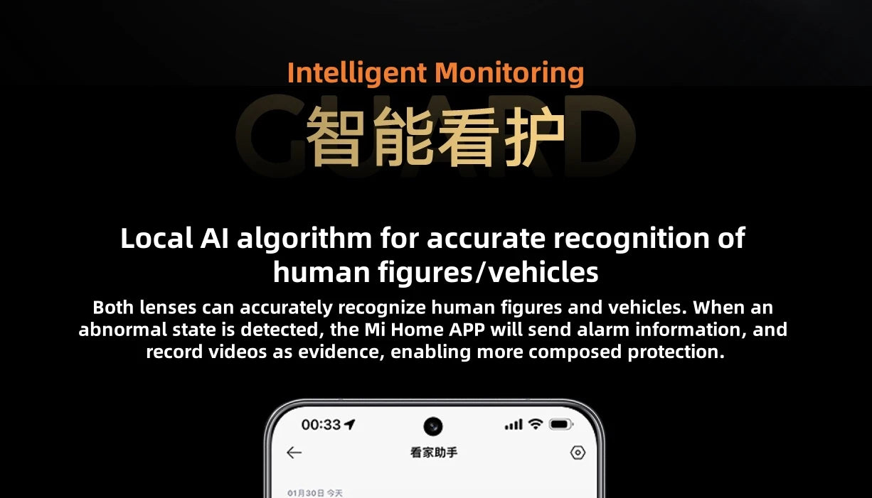 Xiaomi Outdoor Camera 4 Dual-Lens 3K  360° PTZ Auto Tracking AI Human Detection IP66 Color Night Vision｜Remote Monitoring ﻿
