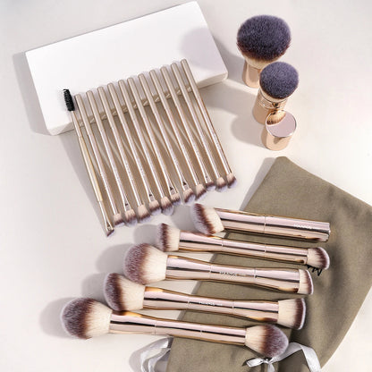 MAANGE 20pcs/set Pro Makeup Brushes Double Ended Foundation Concealers Blush Eye Shadows Brush for Liquid Cream Powder Blending RELUX.STORE