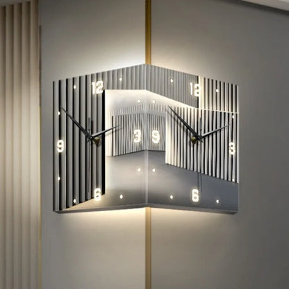 Nordic Wall Clocks Art Decor Led Elegant Wall Clock Modern Luxury Design Aesthetic Electronic Clocks Living Room Decorations