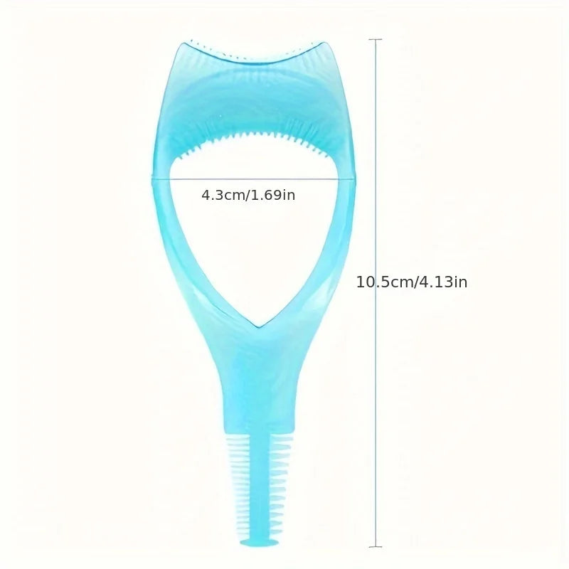 3 in 1 Mascara Applicator Template with Eyelash Curler Guard and Case, Eyeliner Holder, Eyelash Aid, Eyebrow Drawing Tool RELUX.STORE