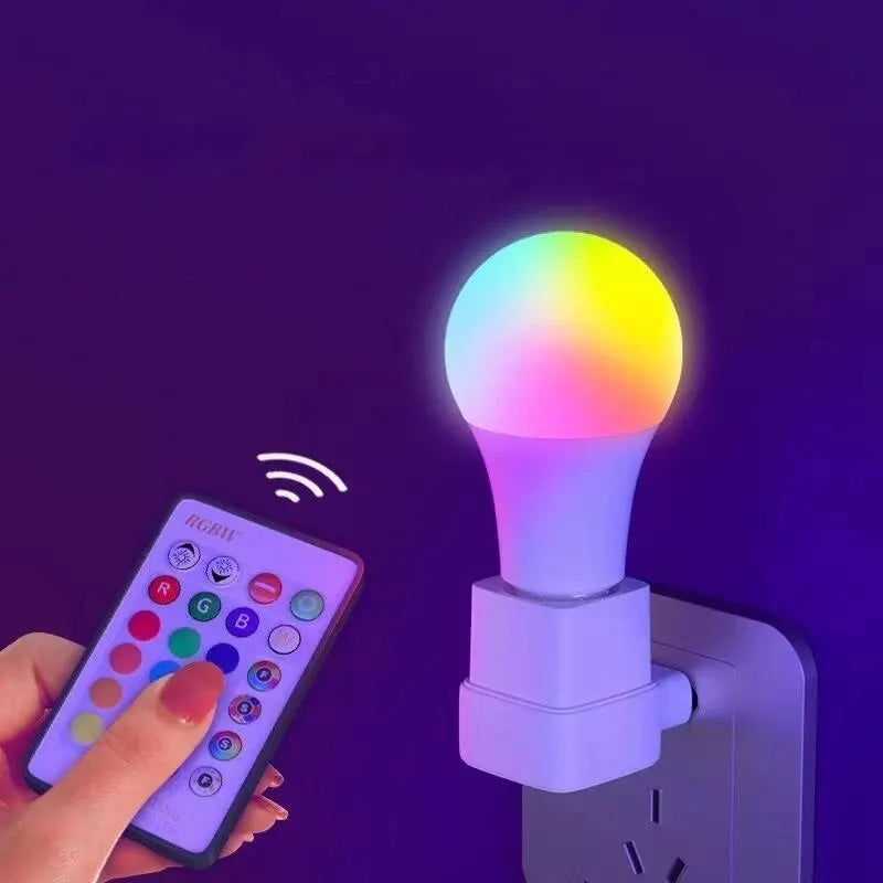 16 Colors RGB Bulb LED Multicolor Bulb E27 220V Household Lighting Dimmable 24 Key Remote Control Smart Lamp Atmosphere Light RELUX.STORE
