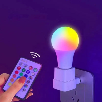 16 Colors RGB Bulb LED Multicolor Bulb E27 220V Household Lighting Dimmable 24 Key Remote Control Smart Lamp Atmosphere Light RELUX.STORE