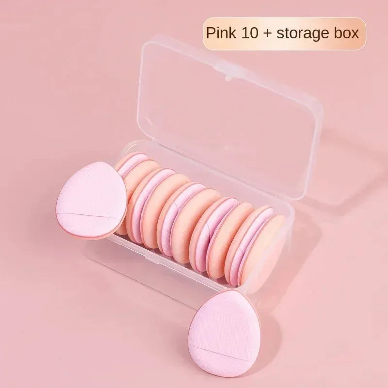 5/10Pcs Mini Finger Puff Foundation Small Air Cushion Powder Sponge Face Concealer BB Cream Cosmetic Applicator Makeup Tools RELUX.STORE