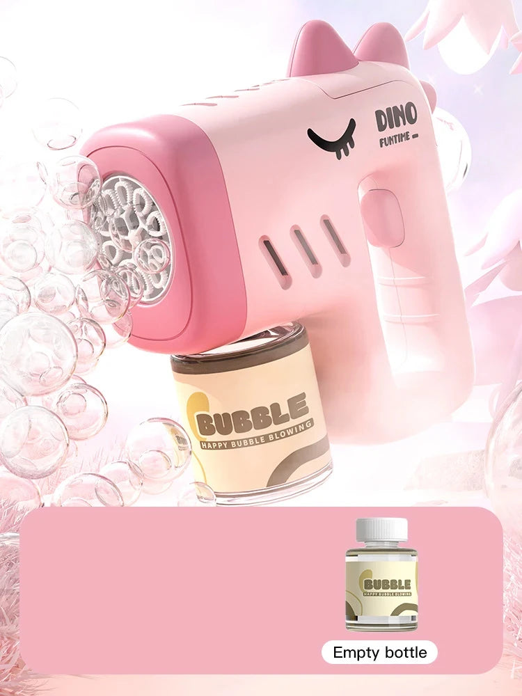 New Porous Astronaut Electric Bubble Gun Kid Toy Bubbles Machine Automatic Soap Blower with Light Summer Outdoor Party Games toy RELUX.STORE