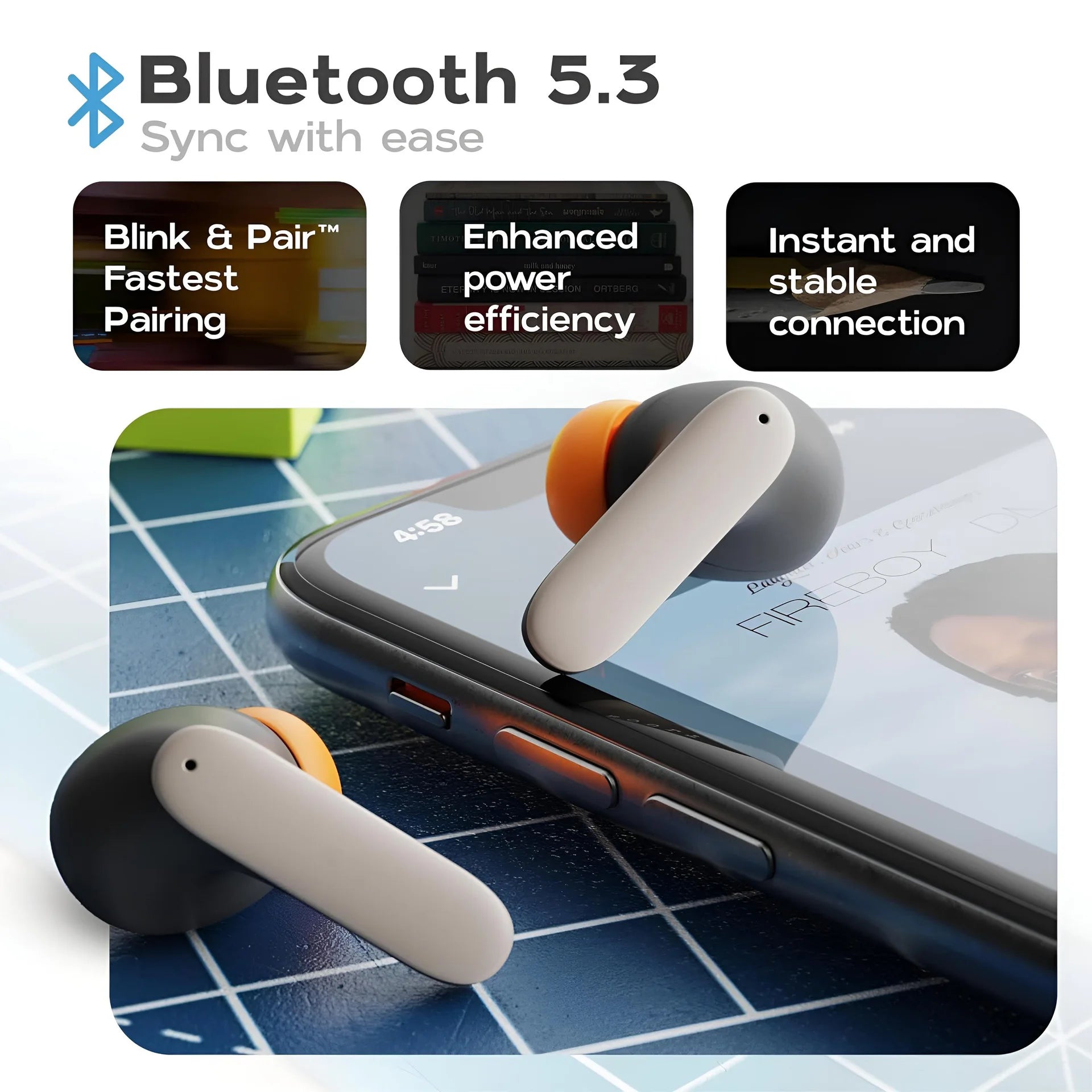 TWS Wireless Earbuds BT 5.4 Low Latency Game Earphones Microphone Noise Reduction Fast Charging Game Mode Listen Music Headset RELUX.STORE
