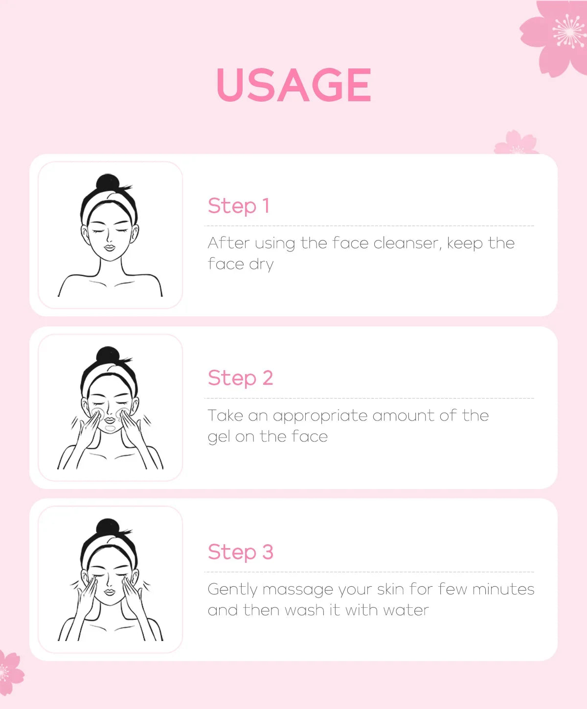 Sakura Face Deep Cleaning Exfoliating Gel Skin Care Whitening Moisturizer Repair Facial Scrub Skin Care 60g RELUX.STORE