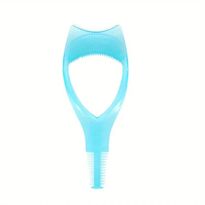 3 in 1 Mascara Applicator Template with Eyelash Curler Guard and Case, Eyeliner Holder, Eyelash Aid, Eyebrow Drawing Tool RELUX.STORE