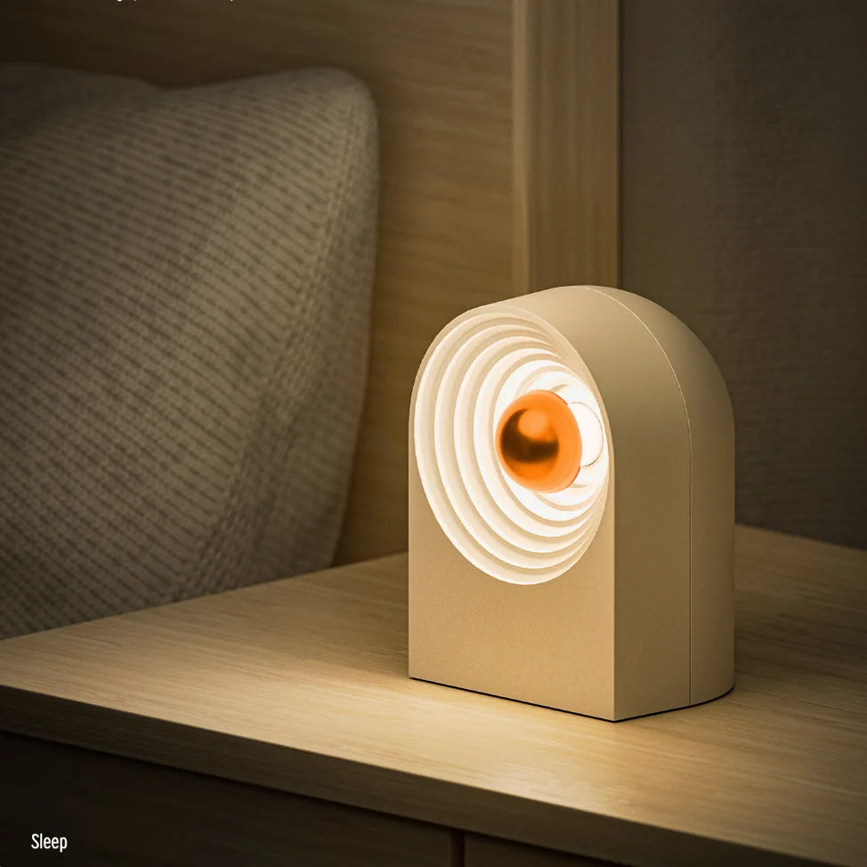 Mini Portable Bluetooth Speaker White Noise Sleep Aid Music Box TWS Stereo Sound MP3 Music Player with Atomosphere Night Light