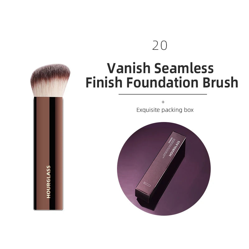 Hourglass Makeup Brush All Kinds Eyeshadow Foundation Concealer Powder Bronzer Blusher Eyeliner Retractable Professional Brushes RELUX.STORE