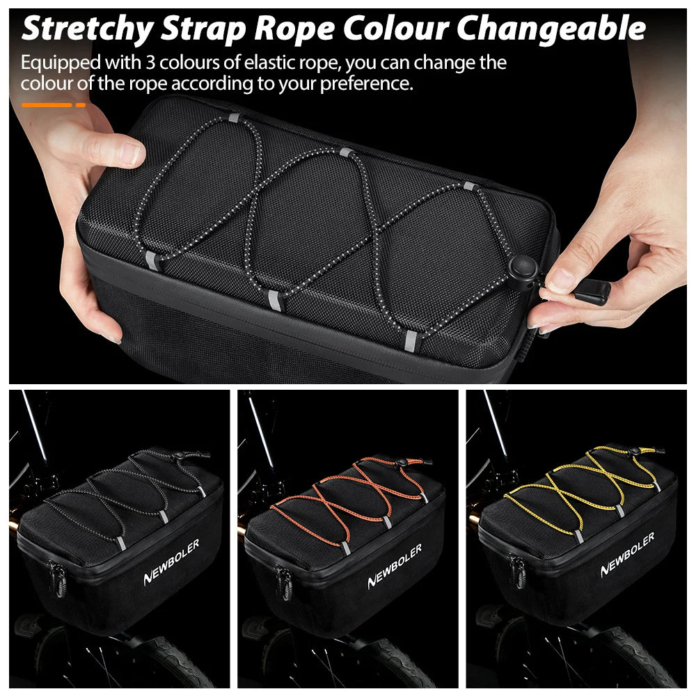 NEWBOLER Folding Bike Handlebar Bag Multi-functional Brompton Bag Bike Front Bag Bike Basket Bag For Brompton Folding Bike