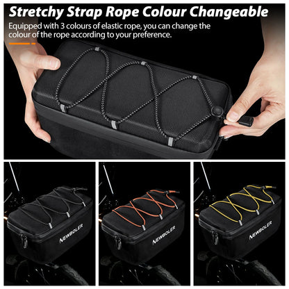 NEWBOLER Folding Bike Handlebar Bag Multi-functional Brompton Bag Bike Front Bag Bike Basket Bag For Brompton Folding Bike