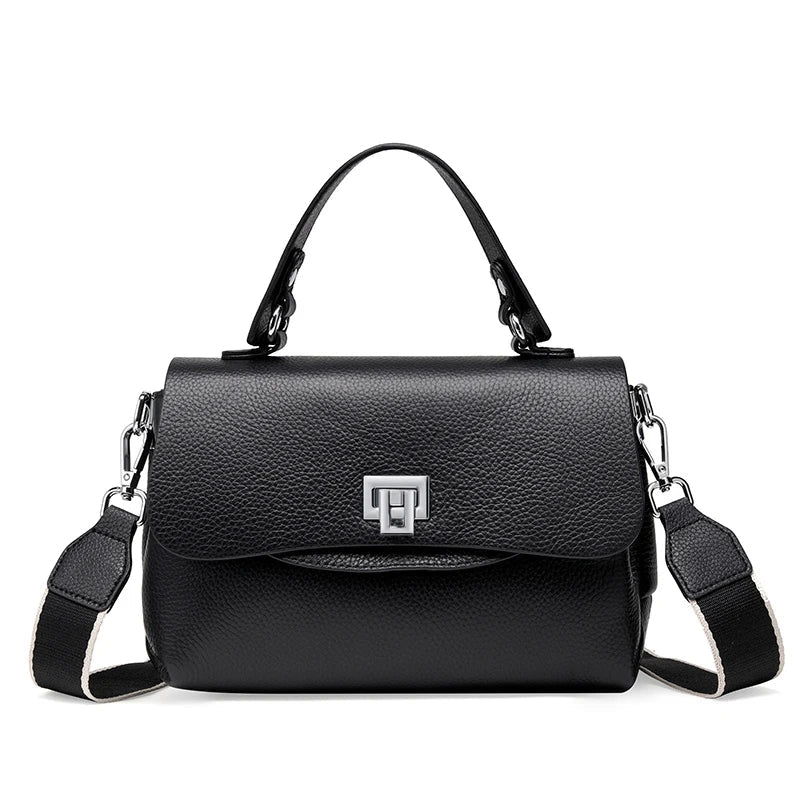 Zency Women's Genuine Leather Top-Handle Bag Simple Fashion Envelope Luxury Brand Shoulder Handbag Small Crossbody for Female RELUX.STORE