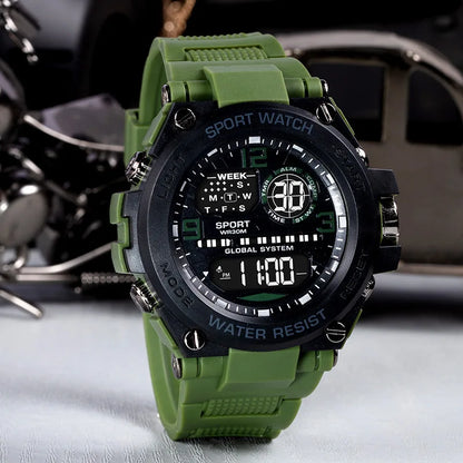 Multifunction Men's Sports Watch Waterproof Luminous Alarm Clock Outdoor Fitness Digital Watch Electronic Wristwatch for Man Kid