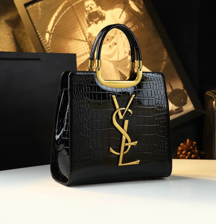 High-grade light luxury handbag 2024 new autumn and winter fashion Tote bag women's crocodile print single shoulder crossbodybag RELUX.STORE