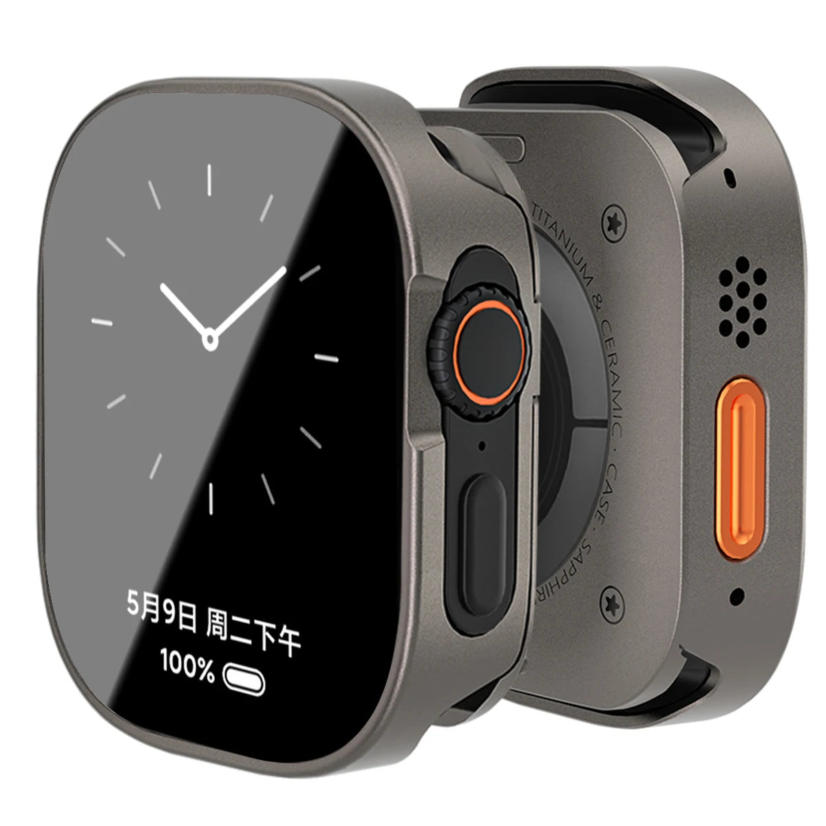 Aluminum Alloy Waterproof Case for Apple Watch Ultra 2 49mm 46mm 45mm 44mm 42mm Metal Full Coverage Iwatch Series 10 9 8 7 6 SE