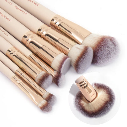 MAANGE 7pcs/set Makeup Brushes for Cosmetic Foundation Powder Concealer Blush Brush Blending Soft Bristles Beauty Tools RELUX.STORE